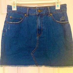 roxy denim skirt